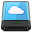Blue iDisk W Icon 32x32 png